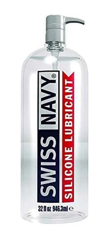 Lubricante de silicona Swiss Navy Premium a base de silicona lubricante sexual deslizamiento 32 oz. Foto 1 de 1