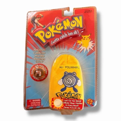 Pokemon Collector Marble Pouch Series 3 #61 Poliwhirl Toy Biz 2000 nuevo sellado Foto 1 de 4