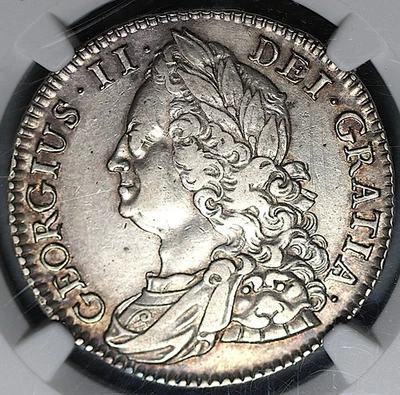 1745 NGC XF 45 1/2 Crown Roses Great Britain Silver Coin POP 1/4 (25073001C) - Image 1 of 4