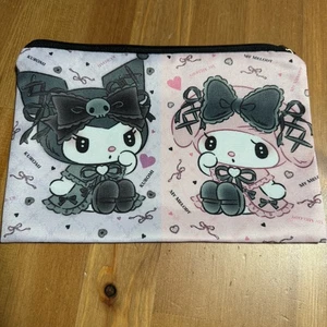 Sanrio Kuromi and My Melody Kosmetiktasche Make-up große Kapazität Reißverschluss neu - Bild 1 von 2