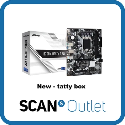 ASRock B760M-HDV/M.2 D4, Intel B760, LGA1700, DDR4, SATA3, PCIe 4.0, 2x M.2, GbE - Image 1 of 4