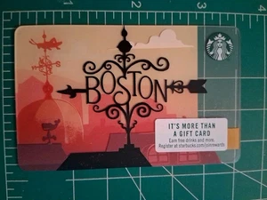 STARBUCKS KARTE 2017 BOSTON MA CITY WEATHERVANES  - Bild 1 von 2