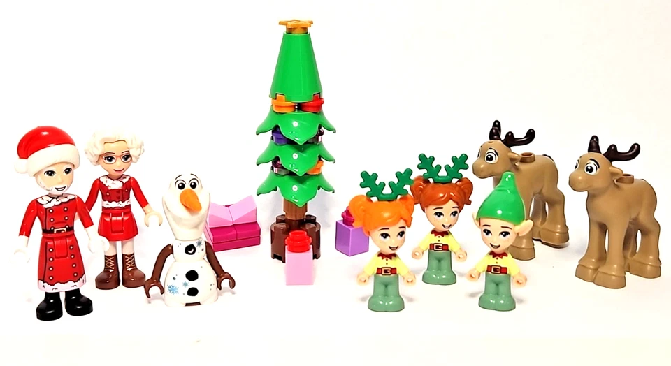 Lego AMIGOS Navidad Minifigura Lote Papá Noel Árbol Elfos Reno Muñeco de Nieve Foto 1 de 4
