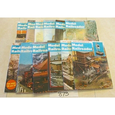 Model Railroader Magazine 12 Issues Vintage Trains 1969 Collectible - Image 1 of 4