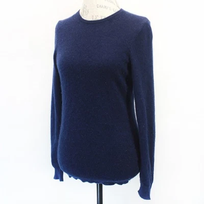 Charter Club Lujo 2 Capas 100% Cachemira Preppy Minimalista Cuello Redondo Suéter Pequeño Foto 1 de 4