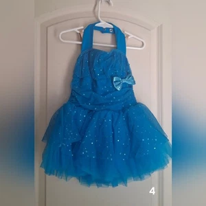 Weissman Glittery Blue Formal Dress for Kids Sc Show Costume - Picture 1 of 7