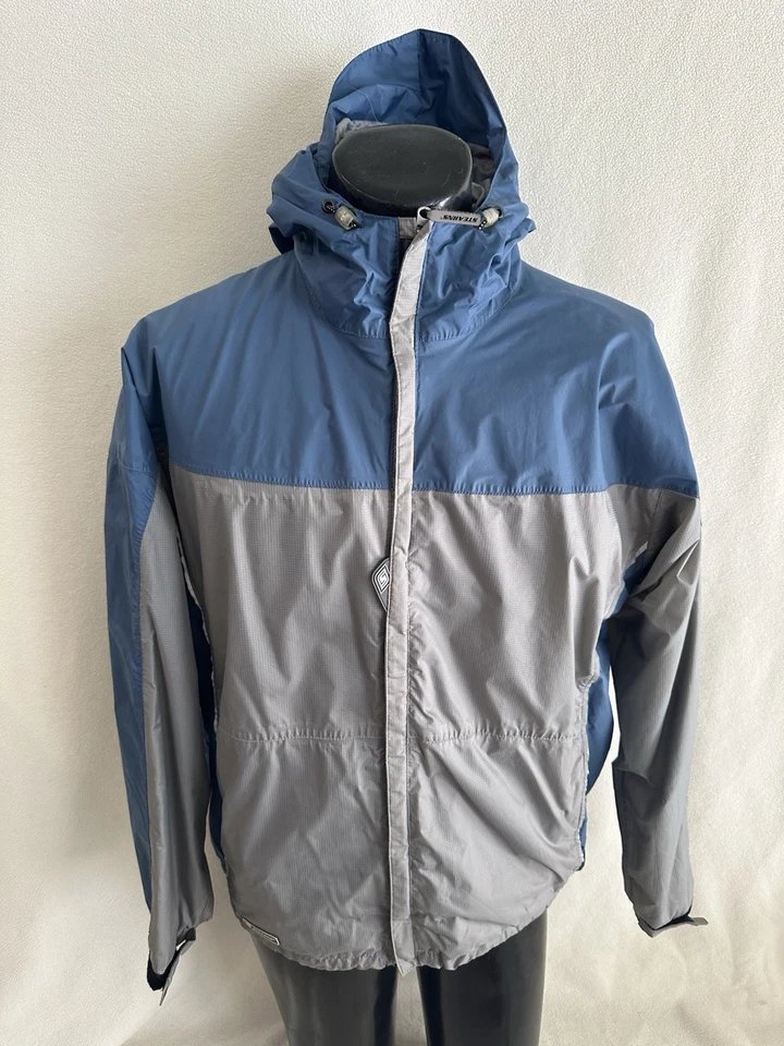 Chaqueta de Lluvia Stearns Para Hombre Medio Seco Impermeable Transpirable Cremallera Completa Con Capucha Foto 1 de 4