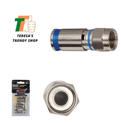 624 Weatherproof Compression F-Connector for RG6 Coax Cable, 50-Pack - Image 1 of 4