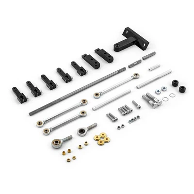 Dual Side Mount Carburetor Linkage Kit for Blower and Tunnel Ram Applications - Image 1 of 4