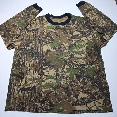 Vintage RealTree Camo Long Sleeve T-Shirt Size Large 90's  - Image 1 of 4