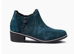 REEF Voyage Low Ankle Suede Forest Green Booties Size 9 PRISTINE CONDITION - Picture 1 of 11