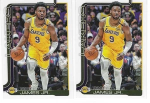2025-26 Topps #152 Bronny James Jr. Lakers 2 card lot base - Picture 1 of 1
