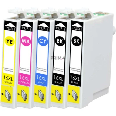 16XL Multipack Cartucce Compatibili Inkjet Epson WF2010W,2510WF,2520NF,2530WF - Immagine 1 di 3