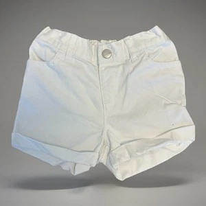 White Toddler Girls Size 4T The Children’s Place Adjustable Jean Casual Shorts - Picture 1 of 5