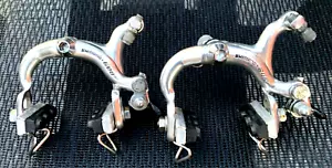 Vintage SHIMANO 600 Arabesque Brake Caliper Set Nutted Front & Rear Silver - Picture 1 of 9