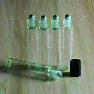 20pcs 10ml Glass Roller Bottles Essential Oil Perfume Metal Roller Ball Bottle - Picture 1 of 2