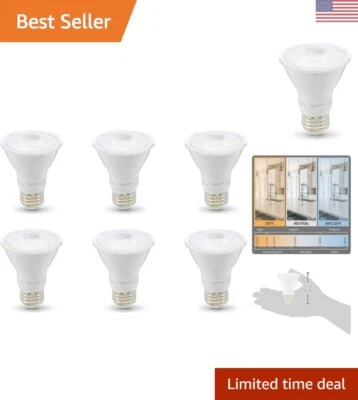 Energy-Efficient LED Light Bulb - Dimmable - 10,000 Hour Lifetime - 6-Pack - Image 1 of 4