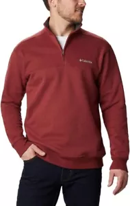 Columbia Men's 3X Hart Mountain II Half Zip Fleece Sweater Red Jasper MSRP $80 - Picture 1 of 8