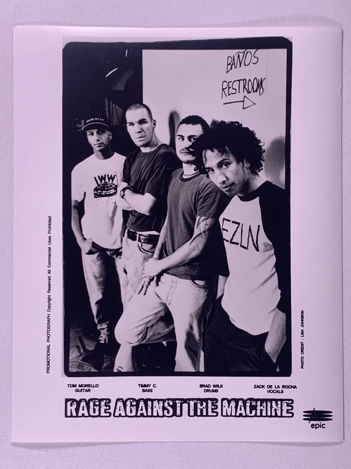 Rage Against The Machine Photo Official Epic Promo Circa 1990s - Image 1 of 4