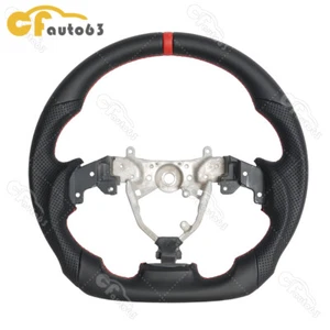 Black Leather Steering Wheel for Lexus IS250 IS300 IS350 IS F 06-12 Flat Bottom - Picture 1 of 16