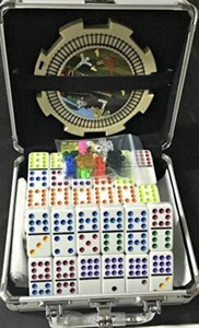 Mexican Train & Chicken Domino Set, Professional Set of 91, Double of 12 - Picture 1 of 1