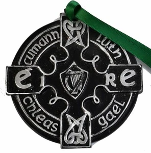 Black & Silver GAA Medal (80mm) (GAAMedal20) (20 Pack) - Picture 1 of 1