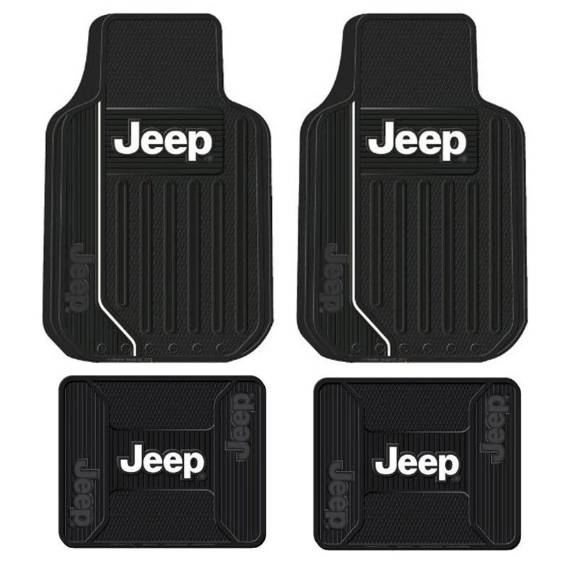 Nuevo juego de 4 alfombrillas de goma delanteras y traseras para Jeep Elite para todo tipo de clima de alta resistencia Foto 1 de 3