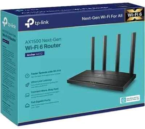 TP-LINK Archer AX12 WiFi Cable & Fibre Router - AX 1500 Dual-band WiFi 6 - Afbeelding 1 van 4