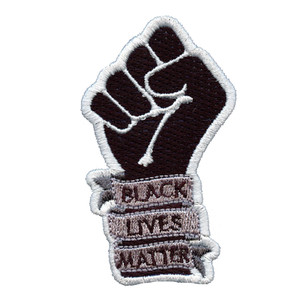 VELCRO® BRAND Fastener Morale Patch black lives matter fist 3"