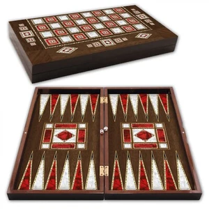 Backgammon – Tavla - Backgammon Holz im eleganten Design – als Reise Backgammon - Bild 1 von 7