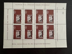 1966 LATVIA, Lettland exile stamp block of 8, A.Jurdza fund support Latgale - Picture 1 of 1