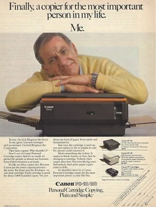 1983 Canon Copy Machine PC-10 PC-20 Jack Klugman vintage Print Ad Advertisement - Picture 1 of 1