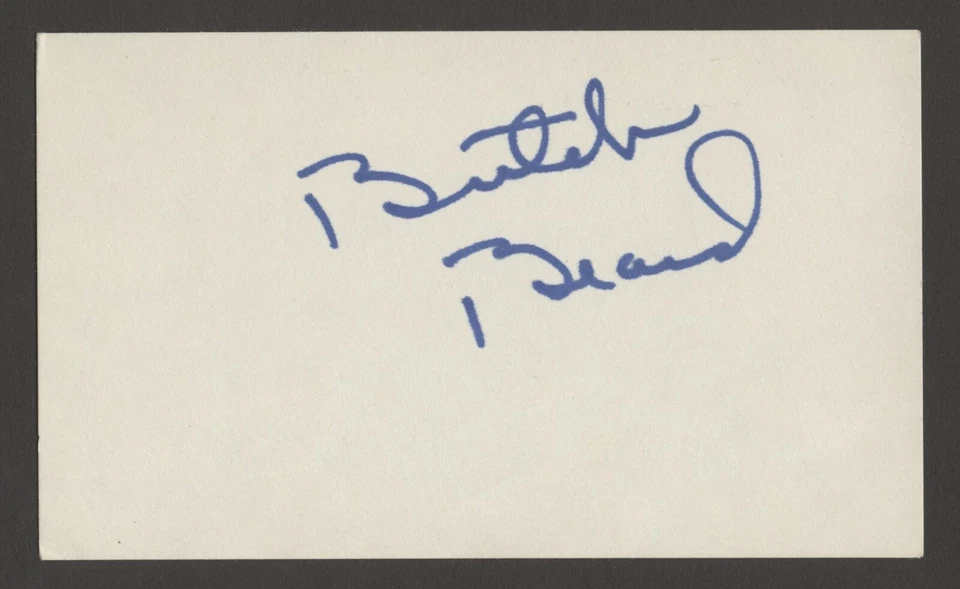 Butch Beard signed autograph auto 3x5 index card Basketball Coach NJ Nets S1008 - Image 1 of 1