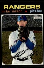 2020 Topps Heritage Chrome Mike Minor 101/999 Texas Rangers
