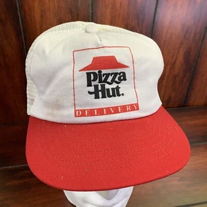 Vintage Pizza Hut Restaurant Lieferung Fahrer Mesh Swingster Snapback Mütze Kappe - Bild 1 von 8