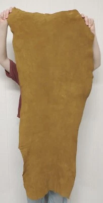 4-6 oz. SADDLE BUFFALO BISON Leather Hide for Native Crafts Moccasins Pouches - Image 1 of 2