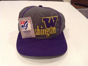 VTG NWT Washington Huskies Adjustable snapback baseball Hat The Game - Cool - Picture 1 of 7