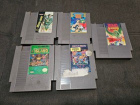 Lotto 5 giochi Nintendo NES METAL GEAR, DRAGON WARRIOR, GHOST N GOBLINS,ADVENTUR