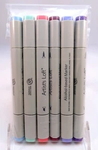 Michaels GEMS* Artist's Loft Dual-Tip Sketch Alcohol Markers, 6pc. #15a - Picture 1 of 5