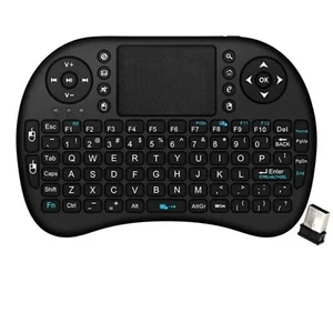 Mini Kabellos Tastatur Touchpad, Wireless Keyboard 2,4Ghz -  Mit Akku - Bild 1 von 4