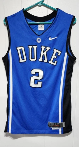 Auth. Nike Team Elite Luol Deng #2 Duke Blue/Black Basketball Jersey Small VGC Cover