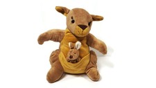 Kangaroo with Joey Very Soft 16 inch Plush Teddy Mountain No Recording Box