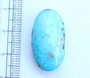 23,10 ct. 14*26 mm natürlicher ovaler Cabochon Arizona blauer Türkis loser Edelstein - Bild 1 von 4