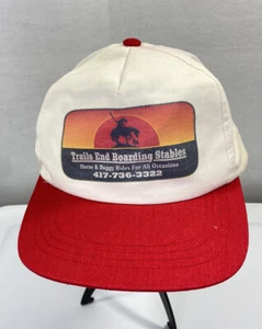 Happy Trails End Stable Salem Missouri Strapback Baseball Hat Cap Adjustable - Picture 1 of 7