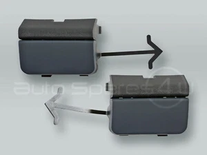 Par de tapas de gancho de remolque para parachoques delantero interior y exterior para VW Touareg 2008-2010 - Imagen 1 de 2