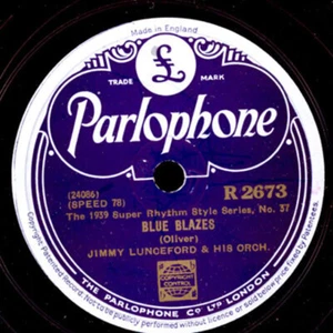 JIMMY LUNCEFORD & HIS ORCH. Blue blazes / Baby won't you please come home  X1616 - Bild 1 von 2