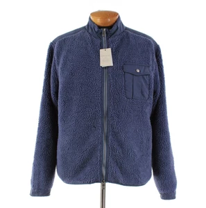 Peter Millar NWT Polyester Autumn Pile Fleece Jacket Size XXL In Solid Blue - Picture 1 of 15