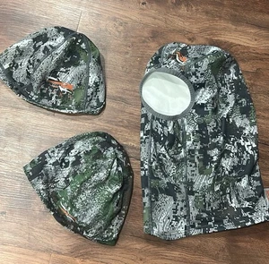 Sitka Forest Traverse Fleece Beanie/Traverse Balaclava/Merino Wool Beanie - Picture 1 of 1