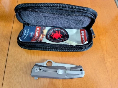 Spyderco SpyMyto Flash Batch M398 Blade Green Micarta C265MTIP - Image 1 of 4