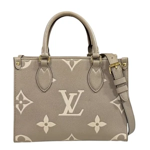 LOUIS VUITTON Shoulder Bag M45779 Bicolor Monogram Unplant On the Go PM used - Picture 1 of 12